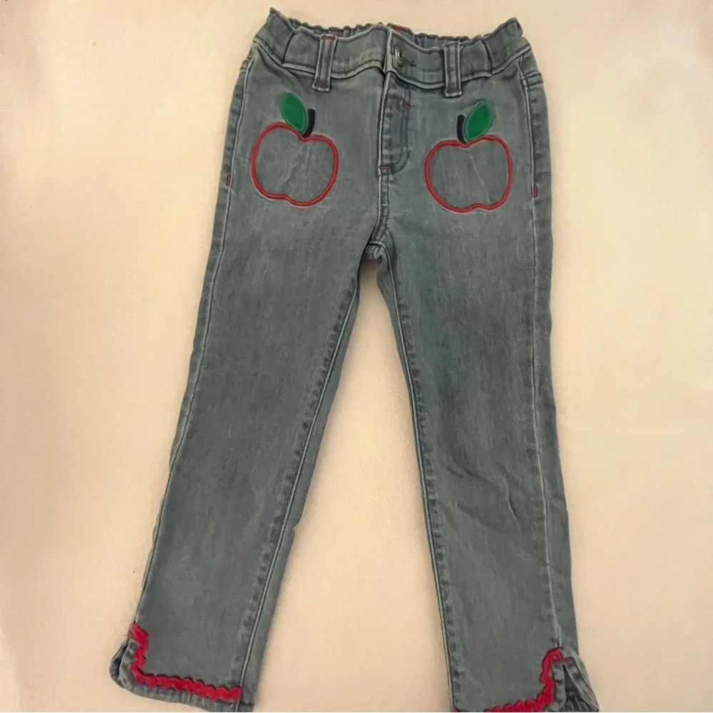 Gymboree Candy Apple Embroidered Jeans